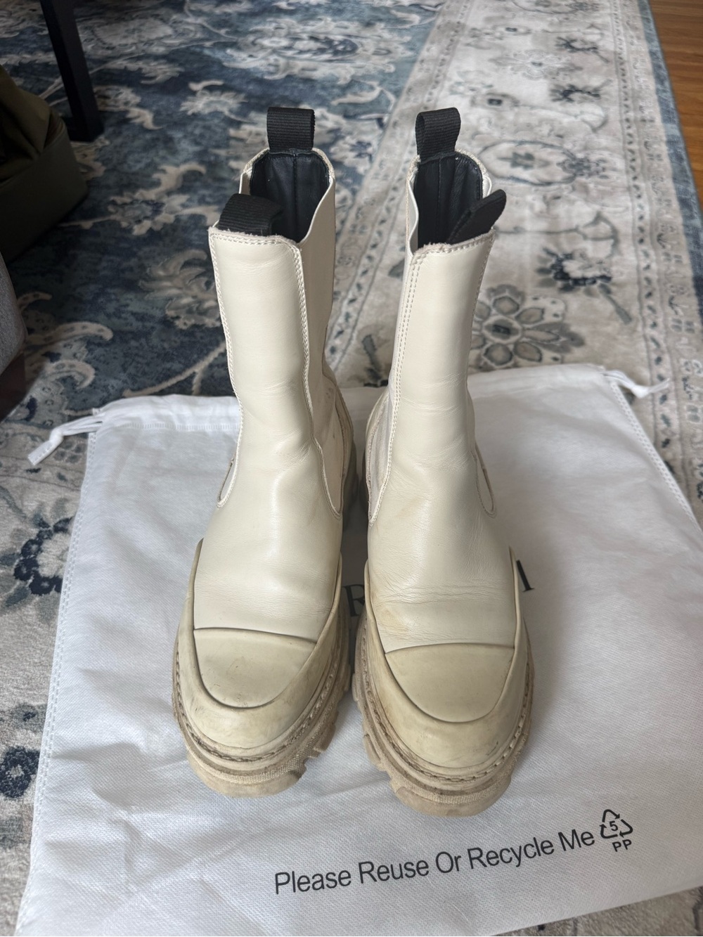 Ganni Leather Chelsea Boots